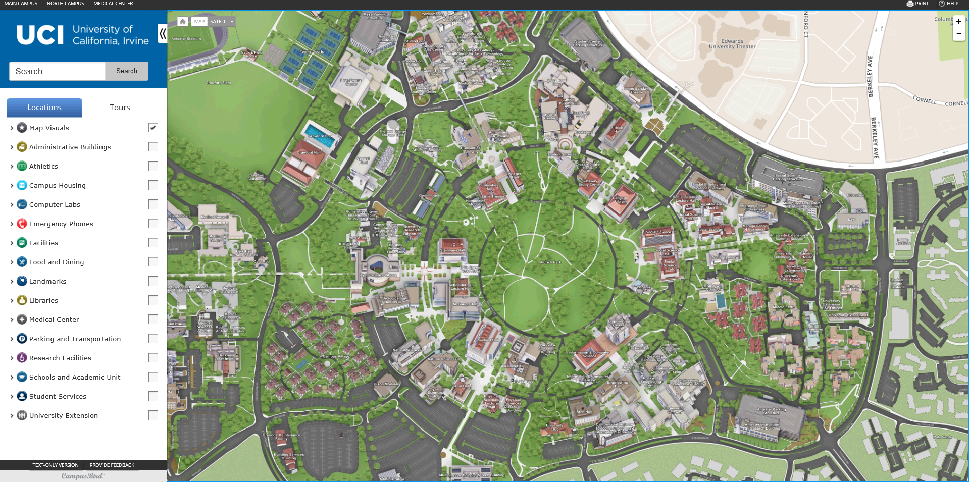 University Of California Irvine Campus Map Explore UCI With Our New Campus Map! | University of California 